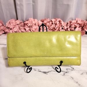 HOBO The Original Sage Green Leather 'Sadie' Wallet